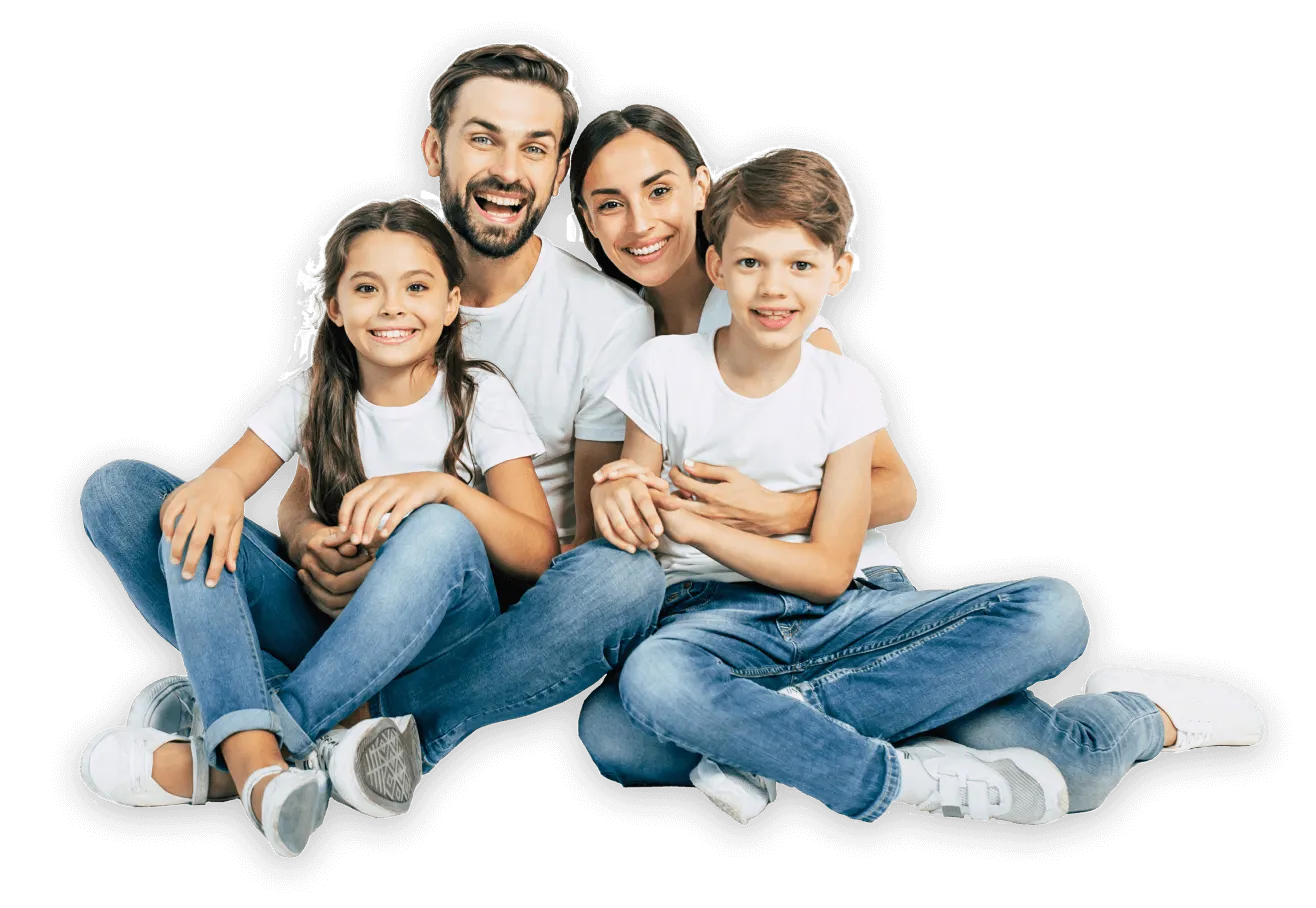 Rodzina ciesząca się komfortem klimatyzacji w domu w Łodzi